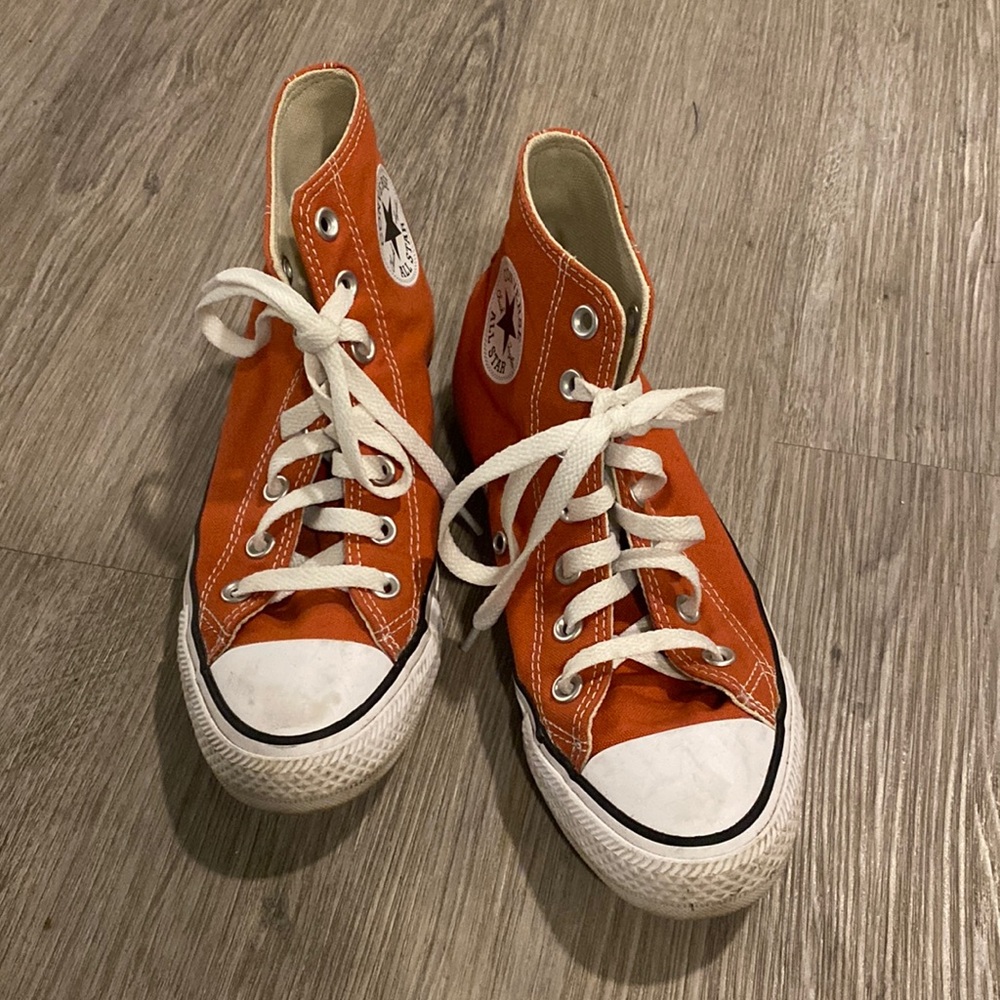 Burnt orange converse